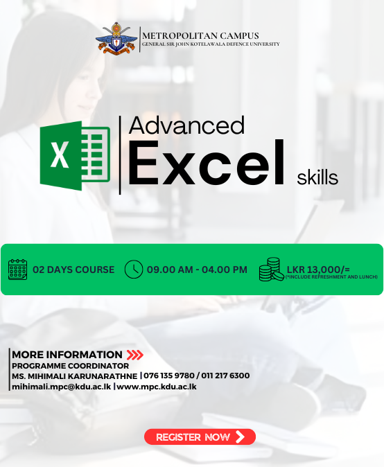 Advanced MS Excel Skills