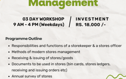 Stores and Inventory Management