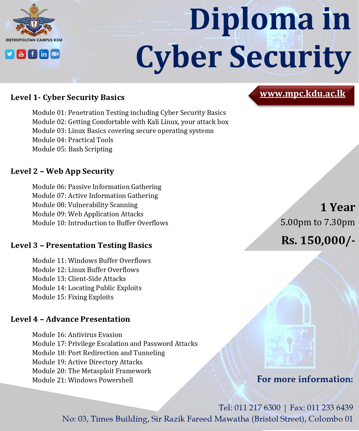 Diploma in Cyber Security (DICS)